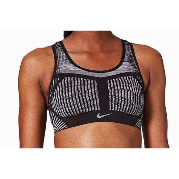 Nike FE/NOM Flyknit Women's XS High-Support Non-Padded Sports Bra AJ4047-014 - Picture 2 of 9